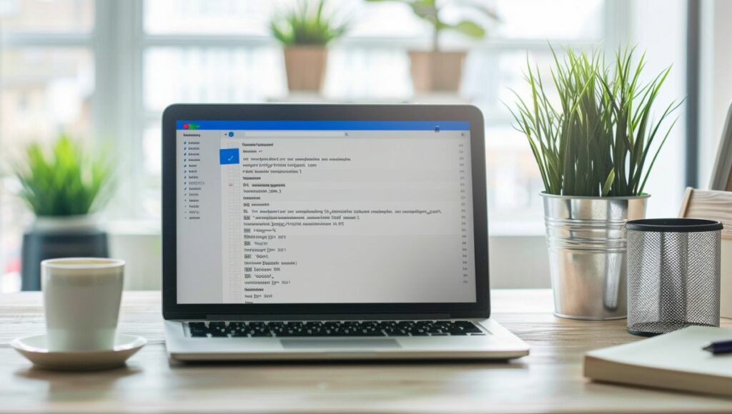 Interface de connexion au webmail de l'académie de Versailles sur ordinateur portable